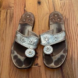 Size 8 Silver Jack Rogers